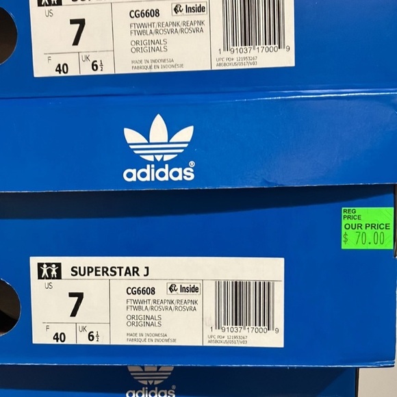 Adidas Superstar J Cloud White Real Pink Shoes CG6608 big kids - Picture 16 of 16